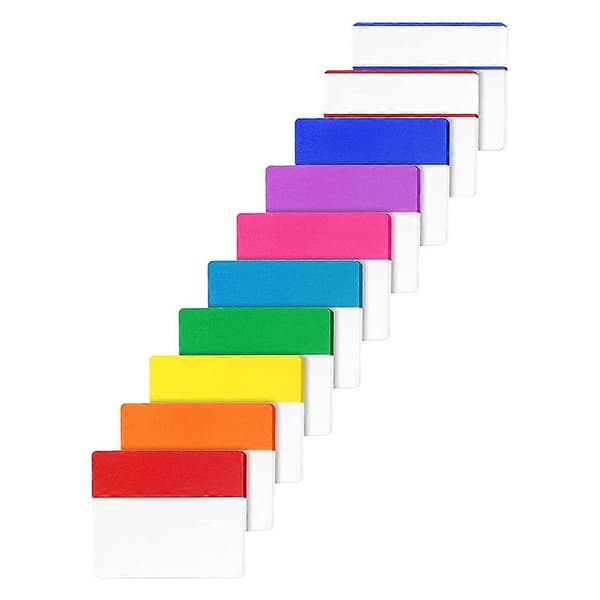 Skrivbare Indekstapper til Notesbøger, Praktiske Markører til Studerende og Professionelle Multi 5.00X4.00X0.01CM