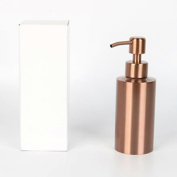 1 stk. sæbedispenser i 304 rustfrit stål, kompatibel med badeværelse, køkken, 250 ml