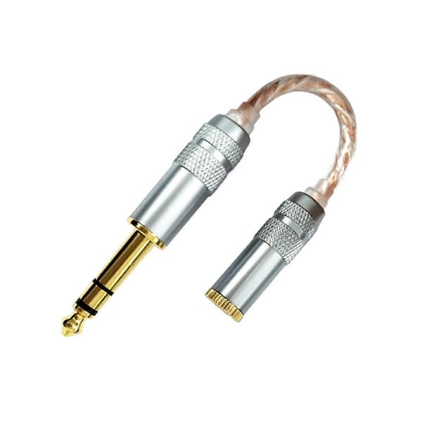 Lydadapterkabel 4,4 mm hun til 6,35 mm han til hun