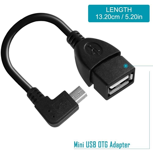 Sett med adapterkabler for Android-nettbrett - Vinklet Micro USB OTG