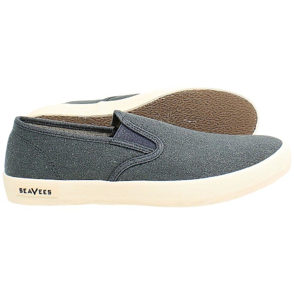 Seavees Baja Standard Slip-On Blå Canvas Herr Plimsolls S-10046 Blue UK 7 EU 41 US 8