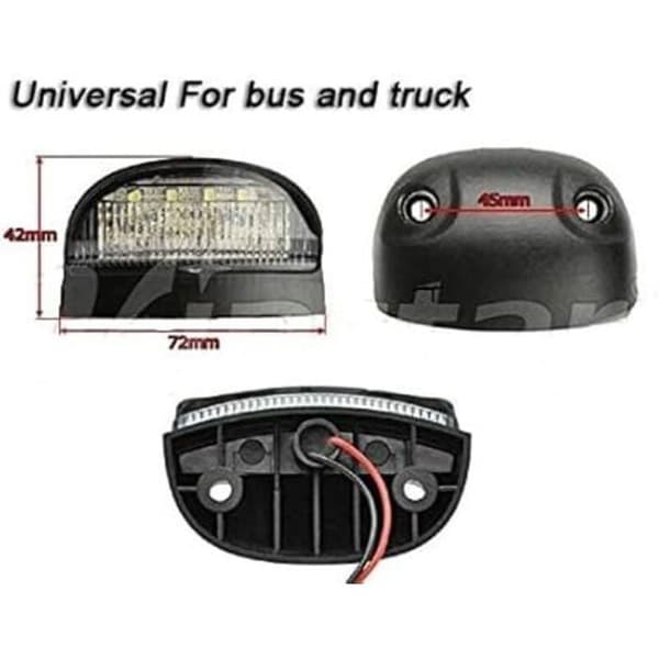 Universal 12V 24V LED nummerpladelys til biler, trailere, lastbiler og både