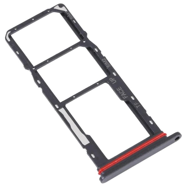 För Motorola Moto G22 SIM-kortfack + Micro SD-kortfack Black