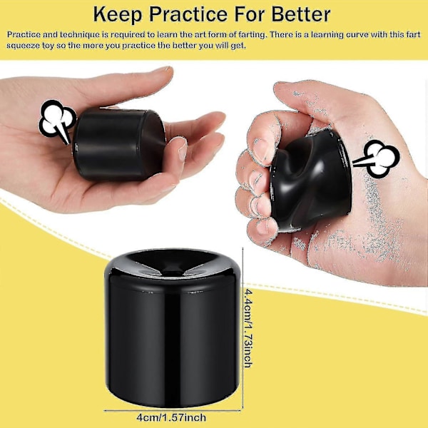Pieces Pooter Prompemaskiner i svart Prompe Spøk Leketøy Prompelyd Maker Prompelyder Maskin Leketøy Morsom Vits Leker For Morsom Spøk Fest Bursdag Vits Leketøy F