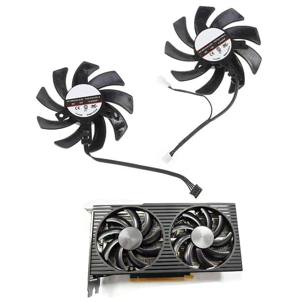Grafikkort køleventilator til RTX 3060 TI Grafikkort 4Pin12V 0.45A FDC10U12S9- C