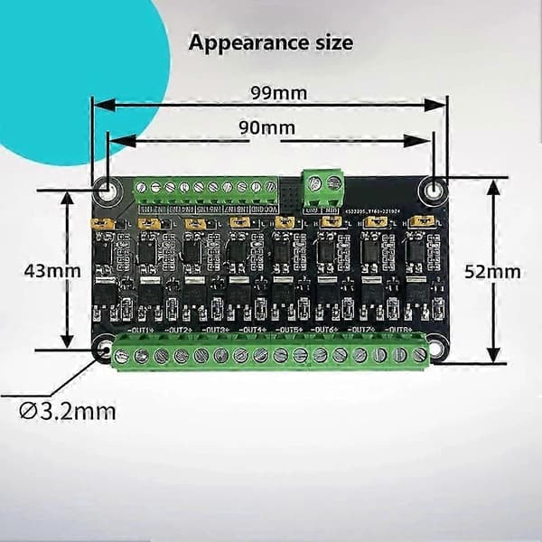 [KK] 8-Channel MOSFET Microcontroller PLC with PWM Control and Optocoupler Isolation for British Electronic Projects