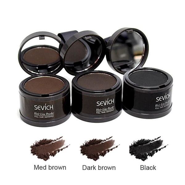 Ny vattentät hårlinje Powder Hairline Cover Up Powder Hair Shadow brown