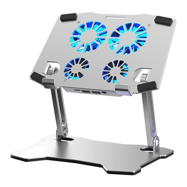 Bærbart laptopstativ med køleventilator til 10-tommer til 17,3-tommer laptops