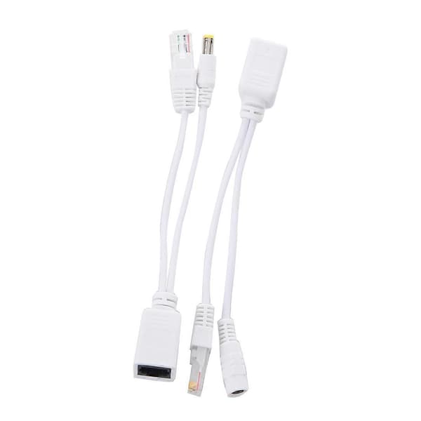 Passiv Power over Ethernet PoE-adapterinjektor + splittersett 5v 12v 24v 48v