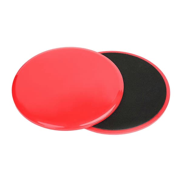 [KK] 2 stk. Core Sliders kompatible med træning, Gliding Discs til helkropstræning Red