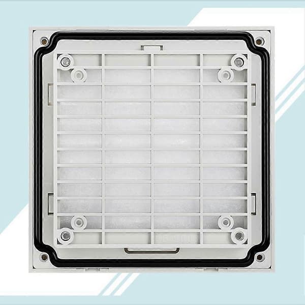 803 Luftventilasjonssystem ABS Skapventilasjon Filter Hvit Uten Viftefilterpanel White
