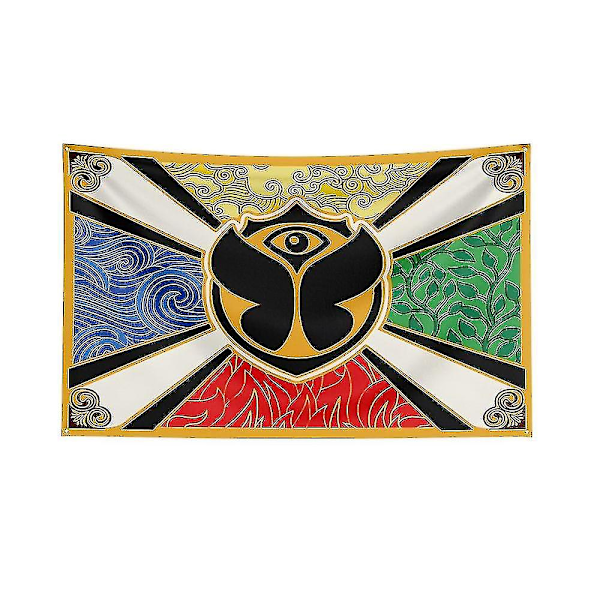 3x5 jalkaa Tomorrowland-lippu polyesteri Movement Music Festival -banneri J0245 90 x 150cm