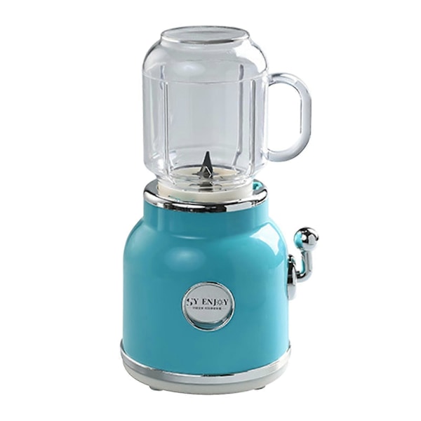 Elektriske Juicere Kop Små Blendere Til Retro Isknuser Bordplade Juice Med Rustfrit Stål Blade Til Rejser Strand Kontor Sport Blue