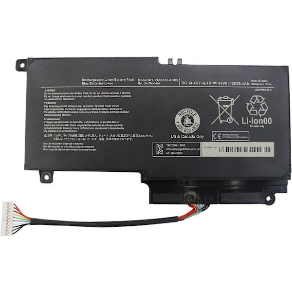 Kannettavan tietokoneen akku PA5107U-1BRS Yhteensopiva Toshiba Satellite L50 L50-A L55 L55t P50 P50-A P50-b P55t-a P55t-A5116 S55-A5295 S55t-A5389 P55-A5200 -mallien kanssa