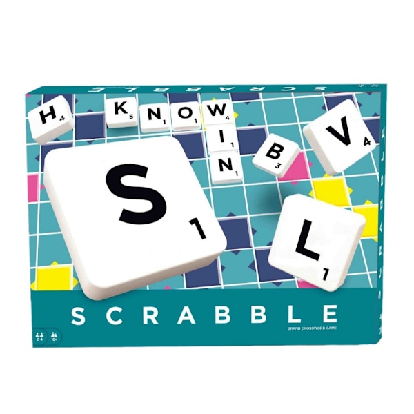 Mattel Games Classic Scrabble, Original Crossword-brädspelet, Ett