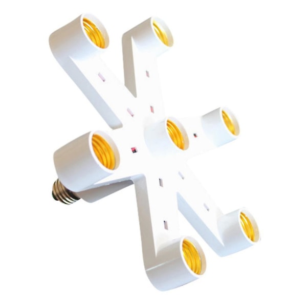 7-i-1 glödlampa Splitter E27 Base Led Converter Adapter Sockel Splitter Hållare