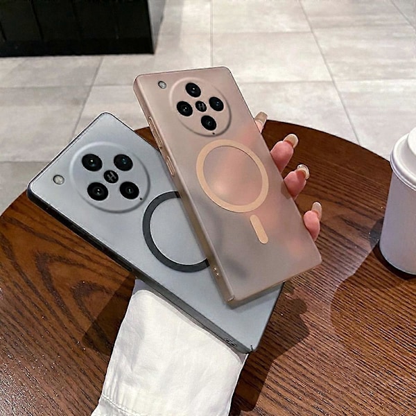 Oppo Find X8 Pro 5G Magneettikotelo, yhteensopiva MagSafe kanssa, himmeä PC-puhelinkuori kameran linssisuojalla Multicolor Transparent White