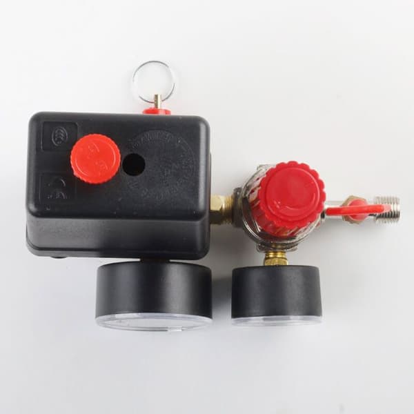 Luftkompressor trykkbryterventil, luftkompressor trykkbryter med trykkmåler og regulator