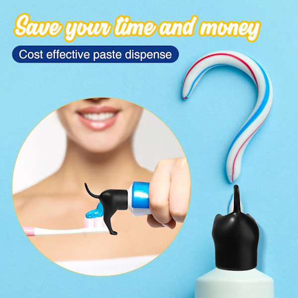 [KK]3-pack Pooping Dog Butt Toothpaste Topper, Funny Toothpaste Dispenser, Creative Toothpaste Topper, Pooping Toothpaste Tube, Toothpaste Squeezer, Toothpaste