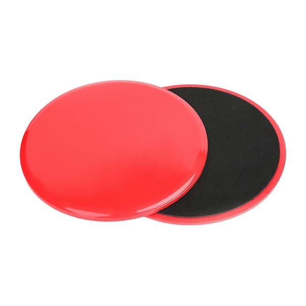 [KK] 2 stk. Core Sliders kompatible med træning, Gliding Discs til helkropstræning Red