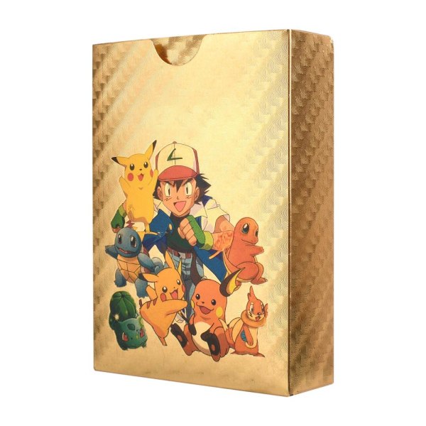 Kids Cartoon Anime Gold Foil Trading Card Set for Board Games and Collectibles Gold