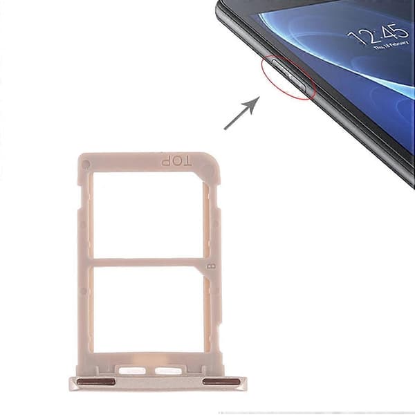 För Galaxy Tab A 7.0 (2016) SM-T285 SIM-kortfack + SIM-kortfack (Guld) Gold