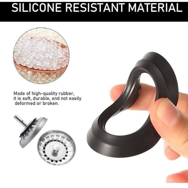 6 Elastomer Vaskeafløbspropper Pakninger 54/32mm, Badekar og Håndvask Filterkurve, Afløbstætning