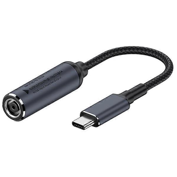 DC 7.4x0.6mm til Type-C hann 100W ladekabel bærbar strømledning adapter erstatning
