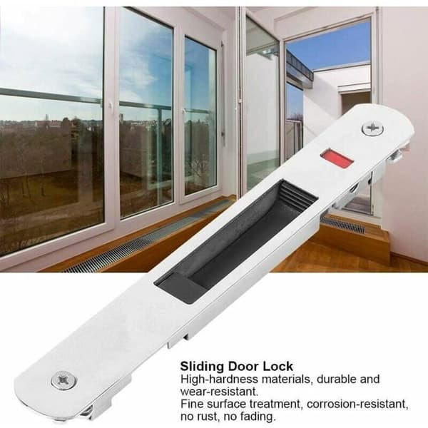 Dørhardware Skydedørslås Anti-oxidation Slidstærk, Ståldørslås