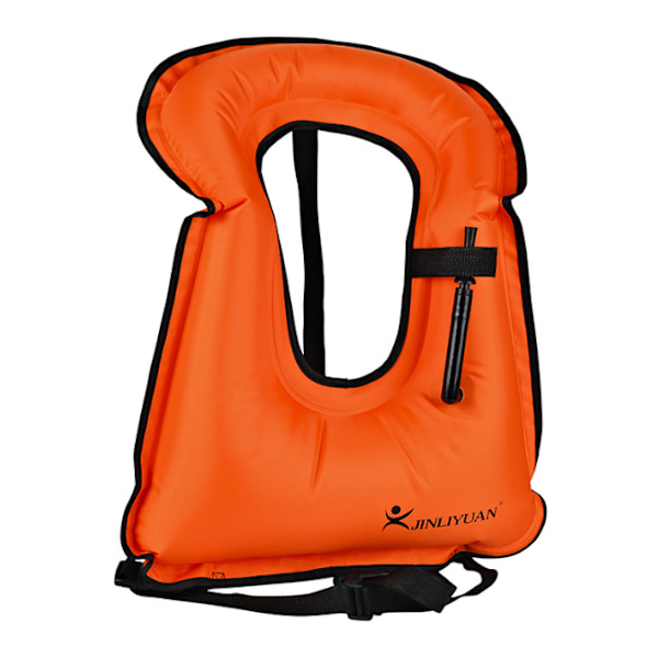 Bærbar Oppblåsbar Redningsvest for Barn Snorkling Vest orange