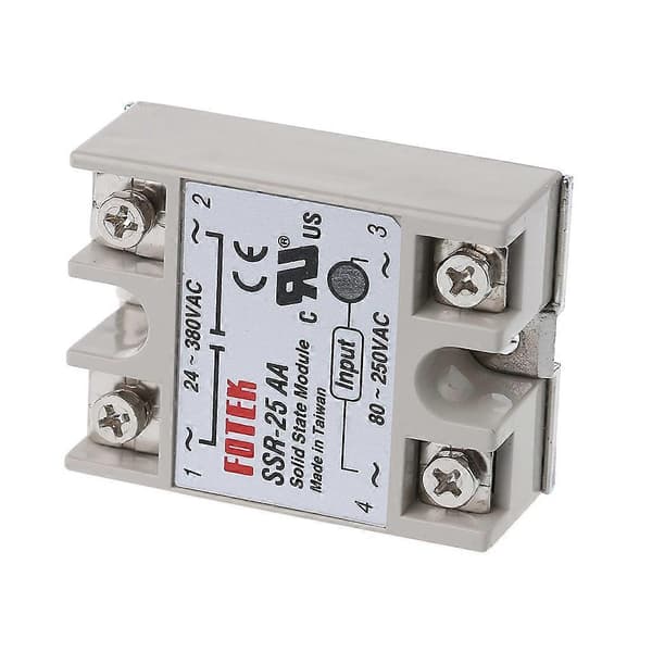 Solid State Relay Module SSR-25 AA 25A 250V 80-250V AC tulo 24-380V AC lähtö