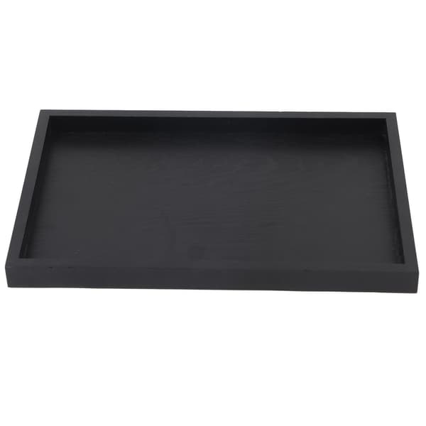 [KK] 【jia】Rektangulär Kompatibel med massivt trä Te Kaffe Snacks Mat Serveringsbricka Tallrik Restaurangbricka 30*20*2cm