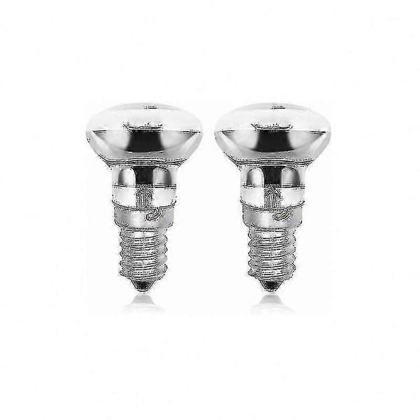2-pack R50 E14 40w lavalampor, SES Edison skruvreflektor, varmvit 2800k R39 dimbar