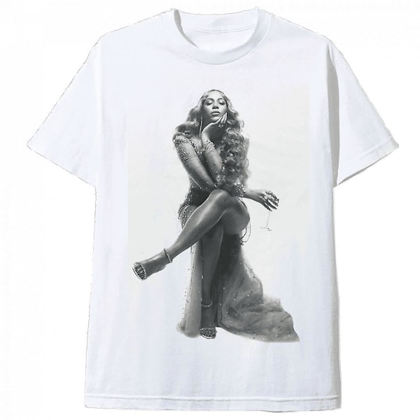 Beyonce Holiday Hvid T-shirt Bey Chillin White S