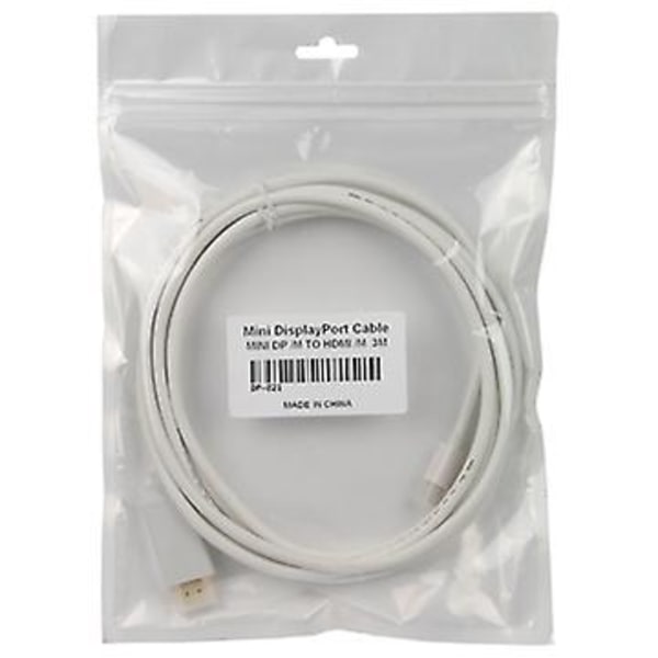 Thunderbolt-port till HDMI-kabel M/M, Längd: 3M/10FT