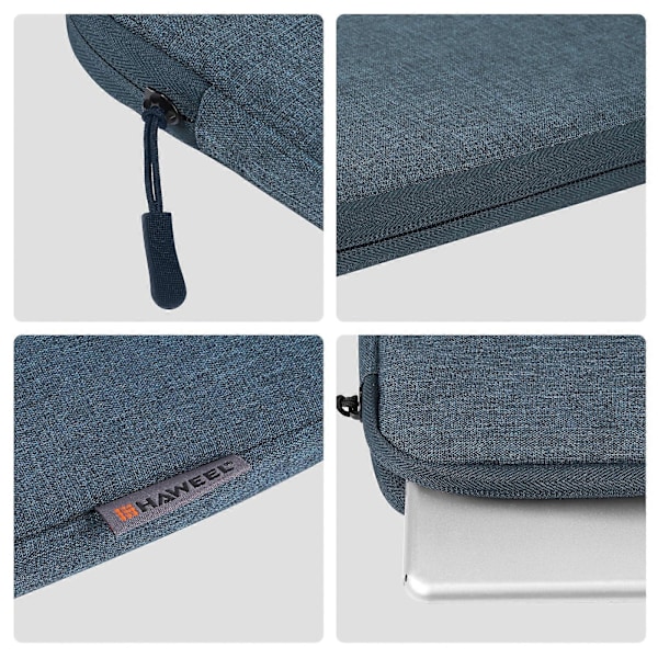 Tabletin suojakotelo vetoketjulla, yhteensopiva 9,7–11,0 tuuman laitteiden kanssa Gray Blue