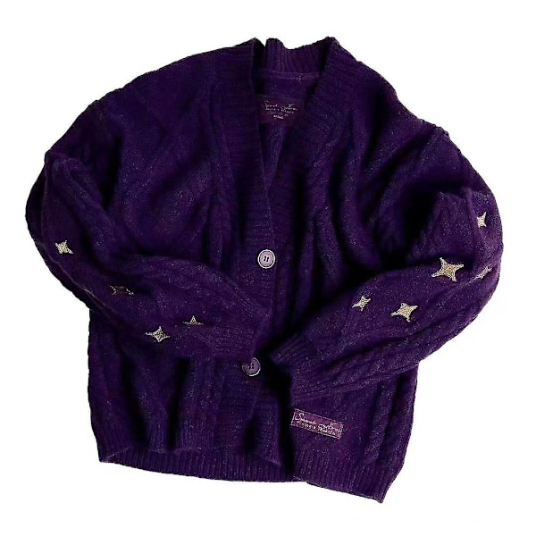 Speak Now Cardigan, Stjernebrodert Strikket Speak Now Cardigan, Speak Now Patch Cardigan, Eras Tour Merch Gaver XL-2XL