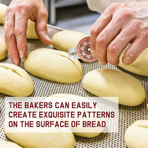 [KK] Bread Scoring Tool, Bread Lame Compatible with Sourdough Bread, Wooden Bread Lame, Dough Scoring Tool