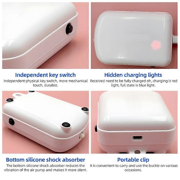 Solardriven dammluftare med luftpump 2000mA Backup-batteri Akvarium Syresättare Luftpump med slang Luftbubbelstenar för Trädgård Fiskdamm Pool Damm Lan