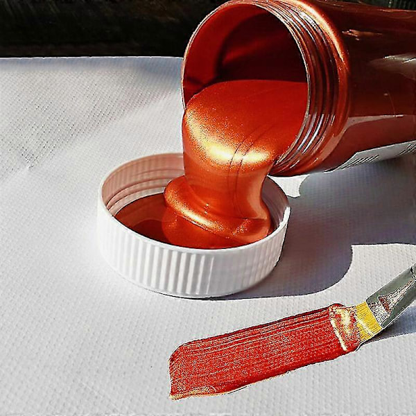 Vattentät 100ml Metallisk Akrylfärg - Guldfärg för Statyfärgning Gold