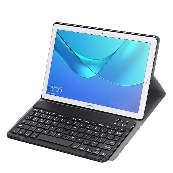 Bluetooth Tangentbord Läderfodral för Huawei MediaPad M5 10.8 tum Black