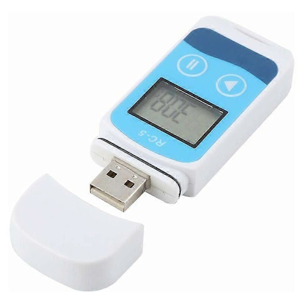 USB-lämpötilaloggeri LCD-näytöllä