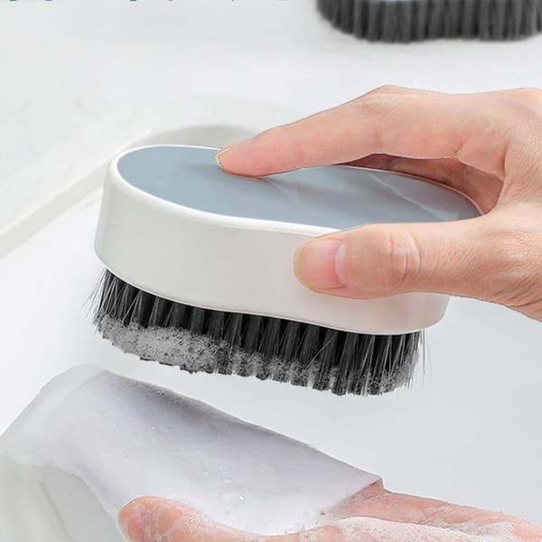 Skrubbebørste, skrubbebørste til tøj og sko med bløde børster - Genanvendelig børste til multifunktionel håndbørste