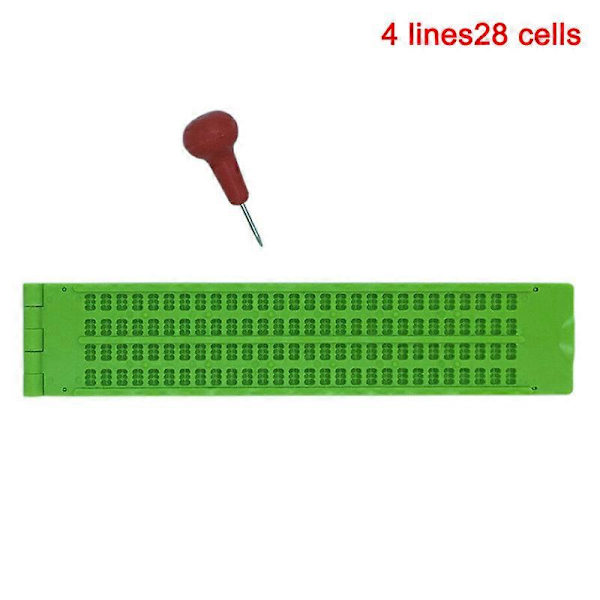 Linjat 30 Solua/4 Linjaa 28 Solua/27 Linjaa 30 Solua Pistekirjoitustaulu ja Kirjoituspuikko 27 Lines 30 Cells