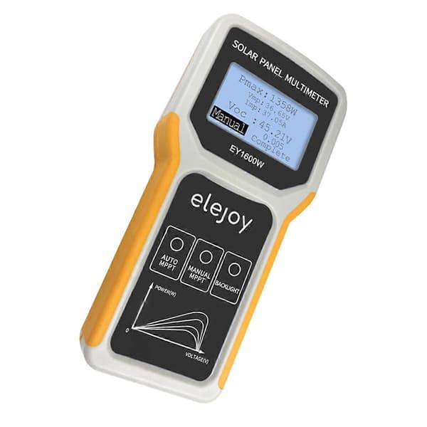 [KK] 1600W Solcellepanel Multimeter Solcellepanel MPPT Tester Åpen Krets Spenning Test Strømpunkt As Shown