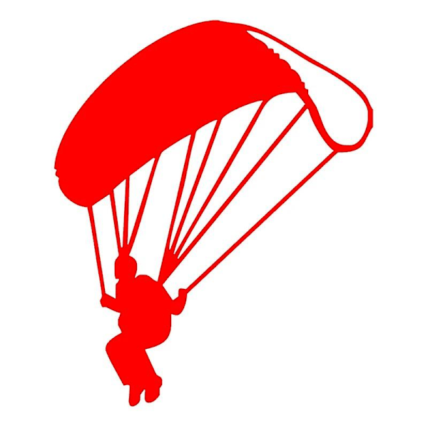 CS-1541#Paraglider Sjove Bilklistermærker Vinyl Decal Hvid/Sort til Bilklistermærker Styling Ingen Baggrund~8684