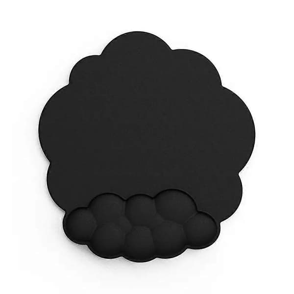 Moln handledsstödssats Ergonomiskt handledsstöd för tangentbord Handledsstöd för mus Dator spel handledsstöd Halkfri- Black