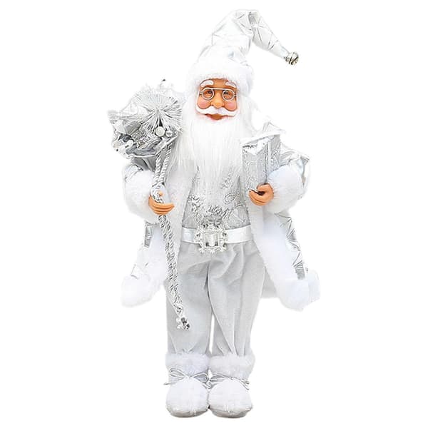 Stående julemandsfigur julepejsdekorationer