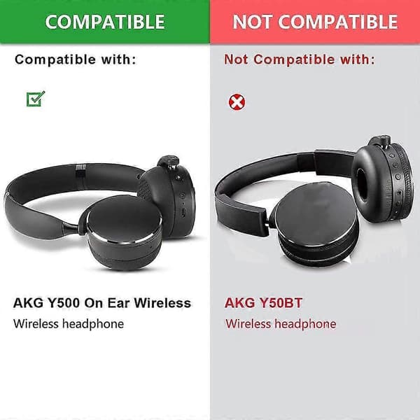 Elastiske øreputer med spenne for AKG Y500 500 hodetelefoner