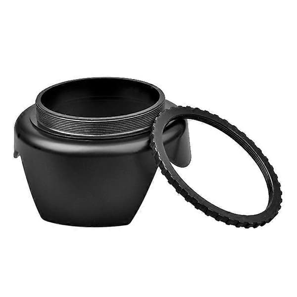 77mm modlysblænde til kameraer (skruemontering) (sort) Black